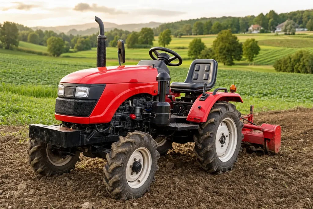 Mini traktor do 30 KM w akcji na polu